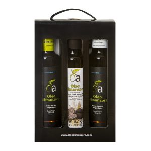 250ML Estuche Aceites premium + Condimento Aceite Oliva con Trufa Negra